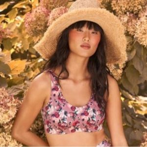 Anna Sui x Knix Pullover Bra - Roses Print - size XL+ (fits 38E, 38F, 38G)